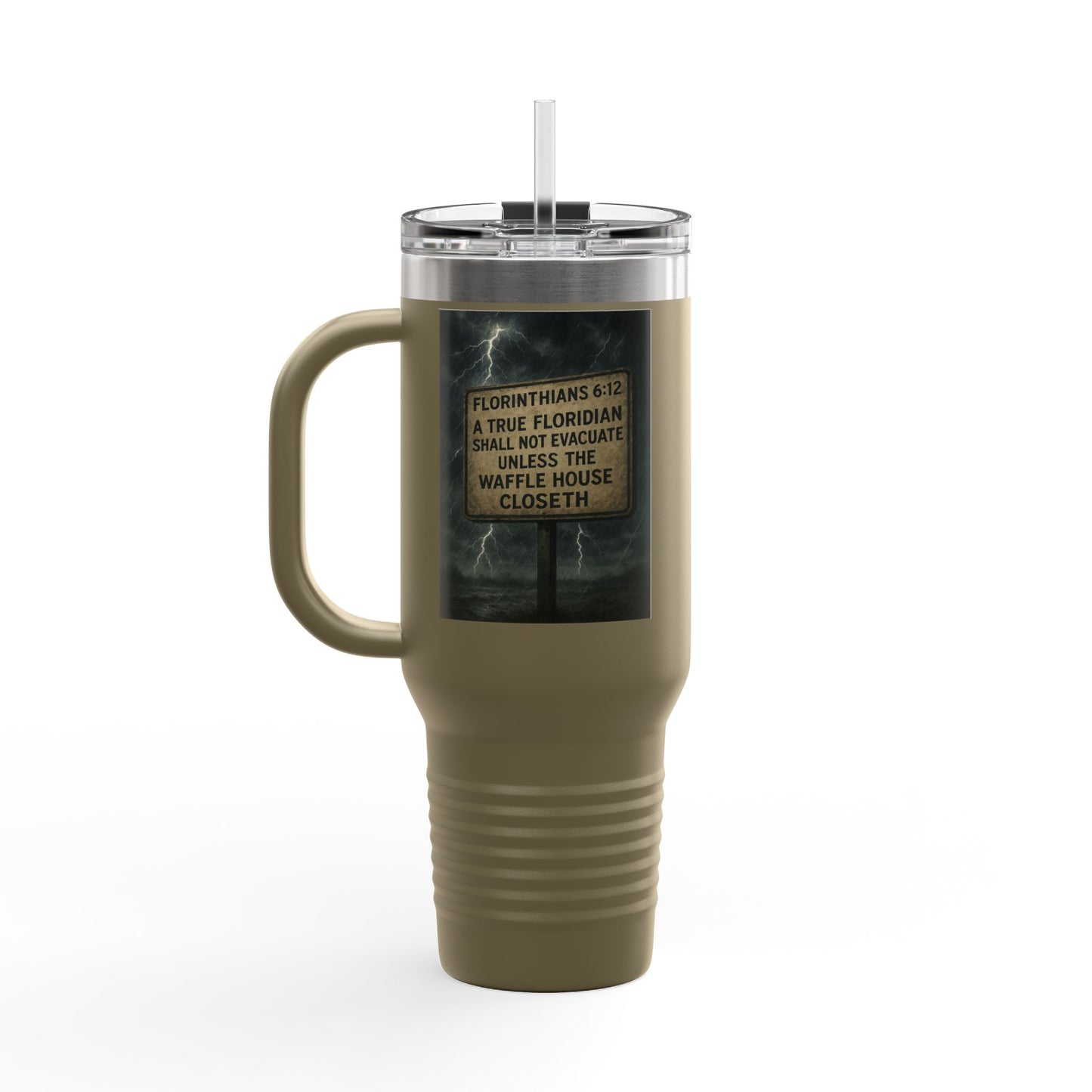 Florithians 6:12 Insulated Travel Mug