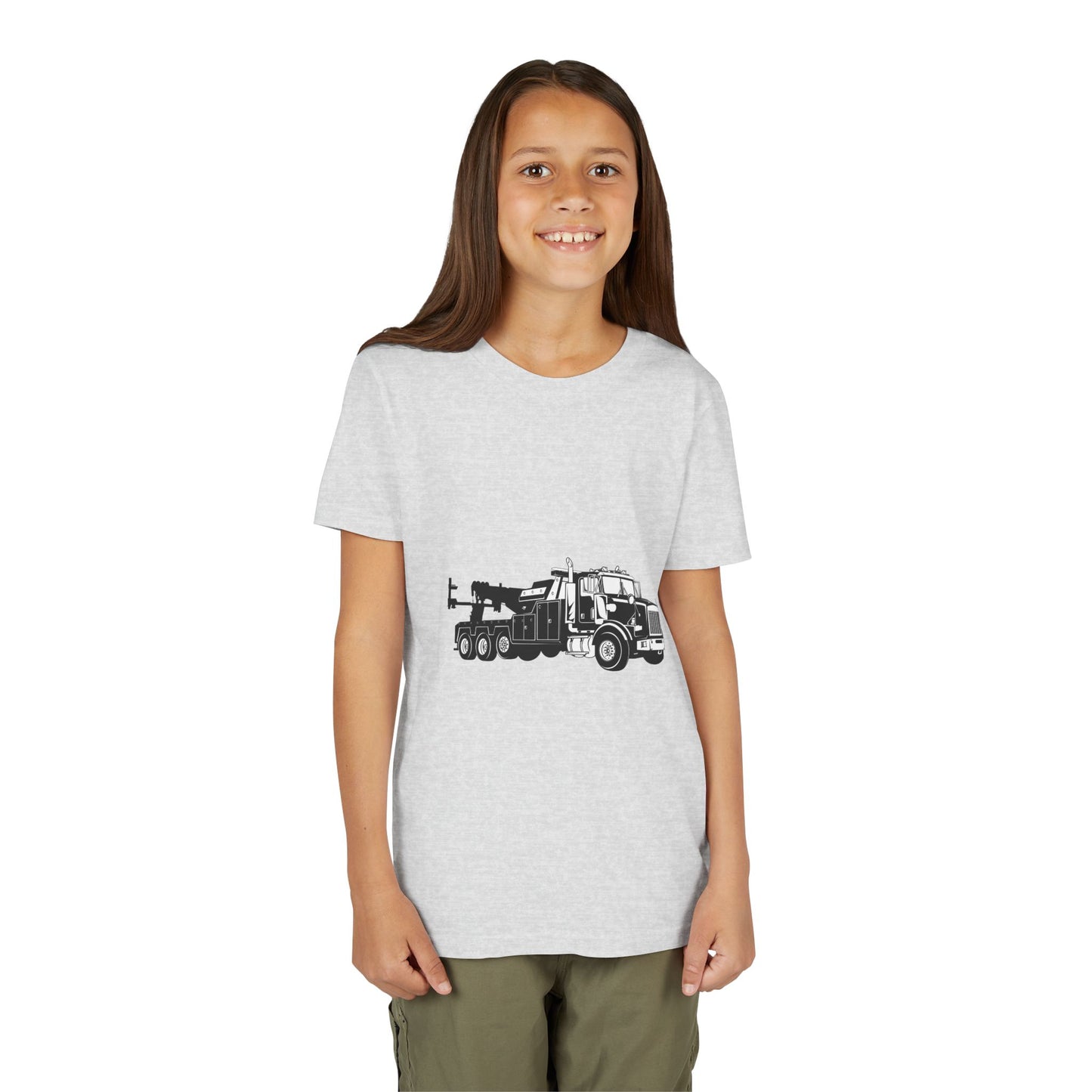Heavy Tow Truck Youth Unisex Short Sleeve Crewneck Tee