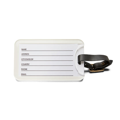 Level Up Leather Strap Luggage Tag