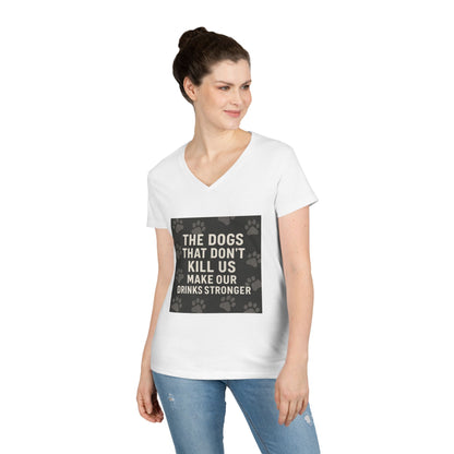 Drinks Stronger Women's V-Neck T-Shirt