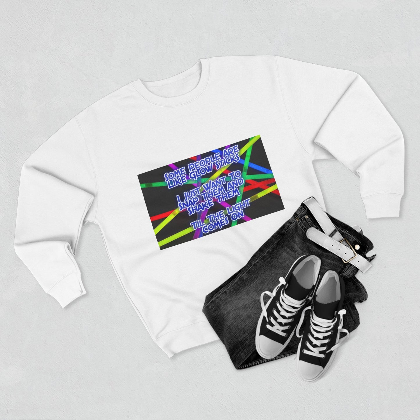 Glow Sticks Unisex Crewneck Sweatshirt