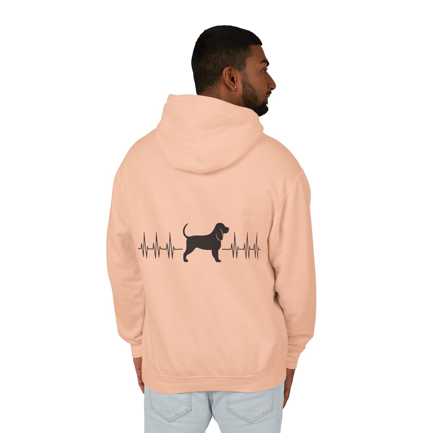 My Heart Beats For Bloodhounds Unisex Lightweight Hoodie