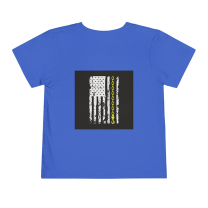 Thin Yellow Line Toddler Unisex Short Sleeve Crewneck Tee