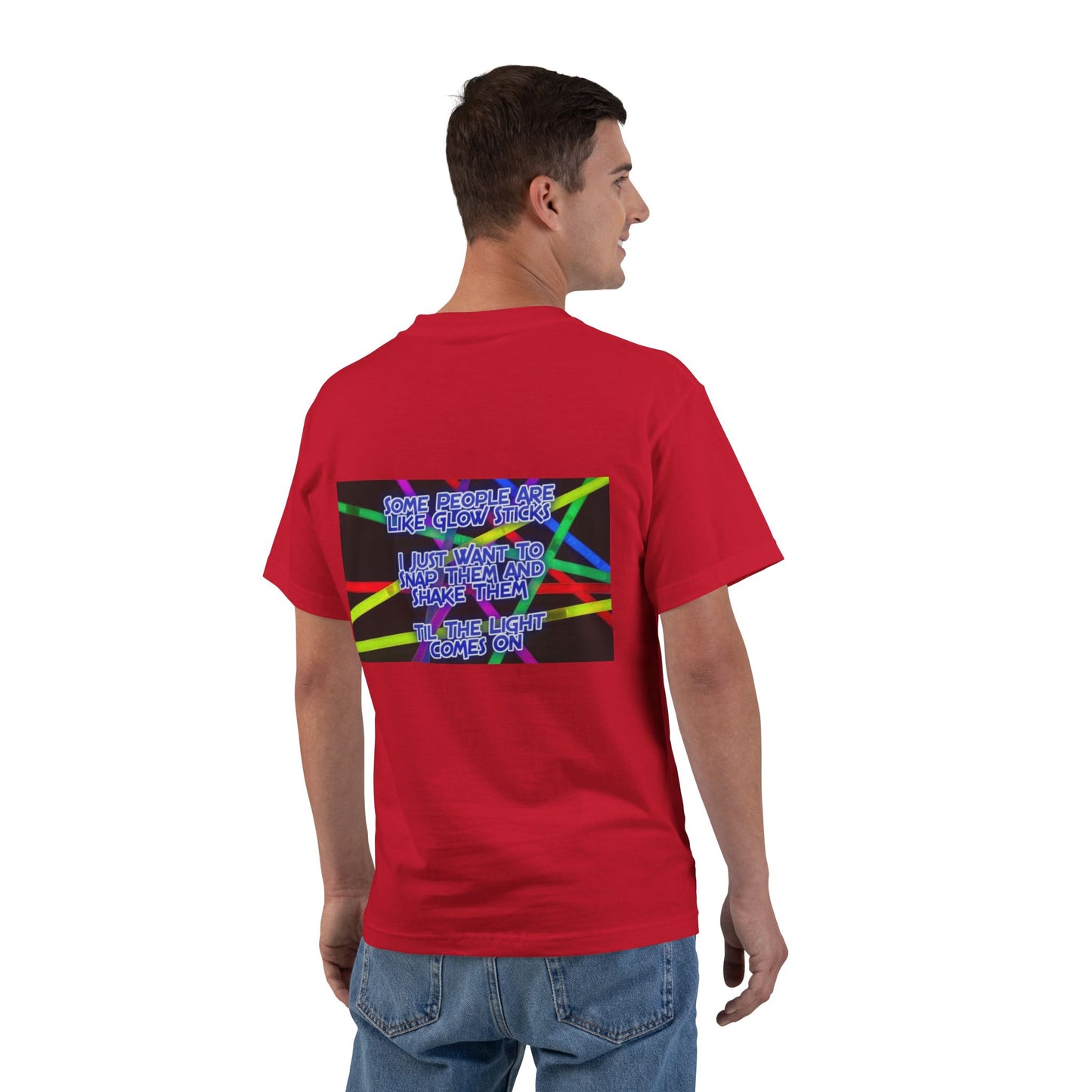 Glow Sticks Men's Short-Sleeve Crewneck Tee