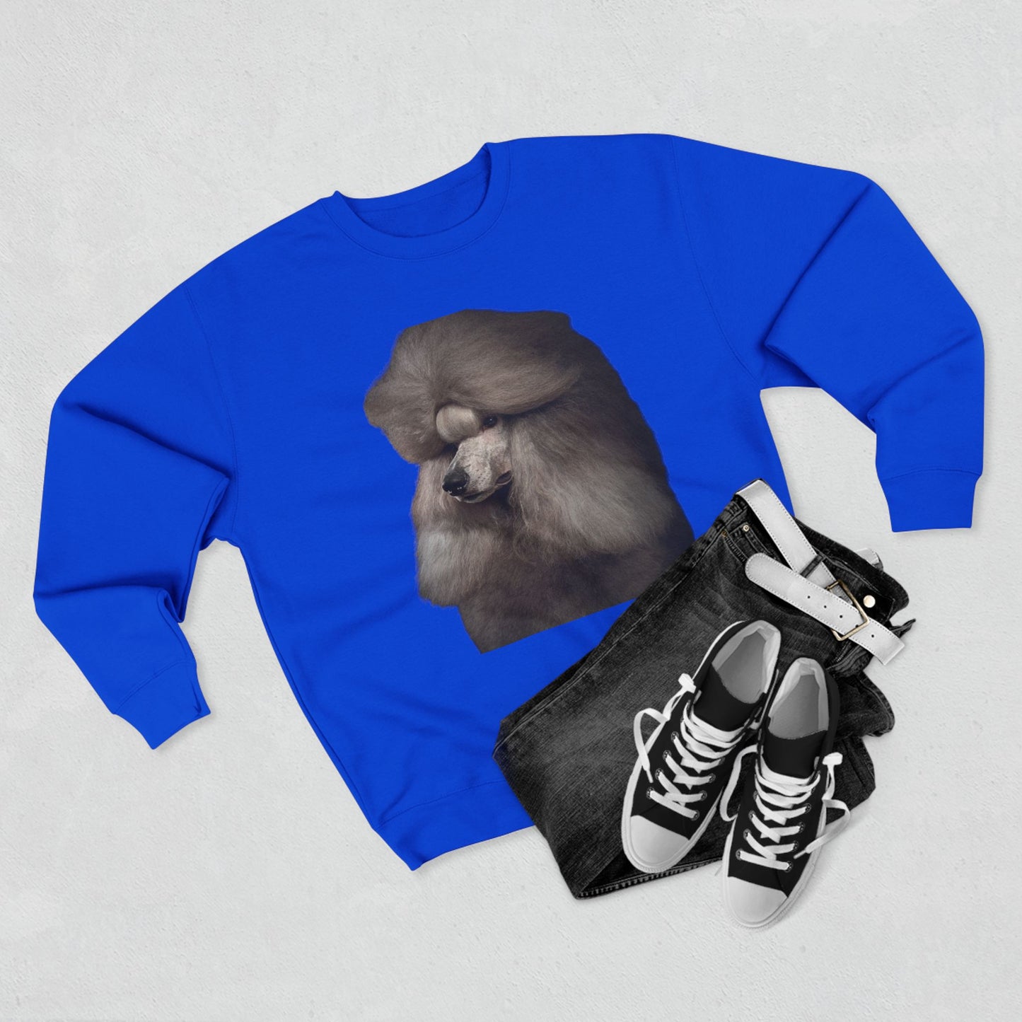 Poodle Head Unisex Crewneck Sweatshirt