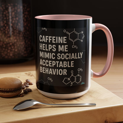 Socially Acceptable 2-Tone Coffee Mug