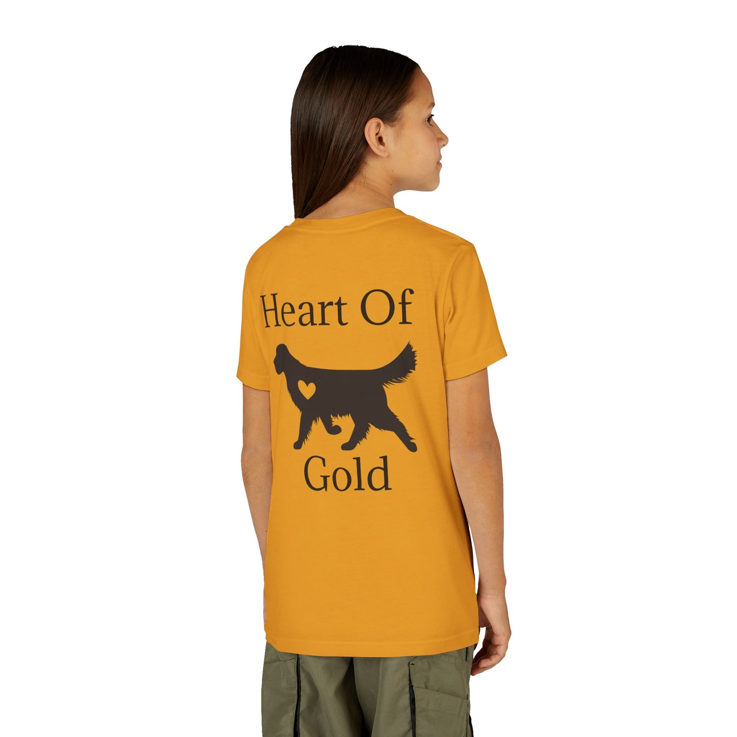Heart Of Gold Youth Unisex Short Sleeve Crewneck Tee