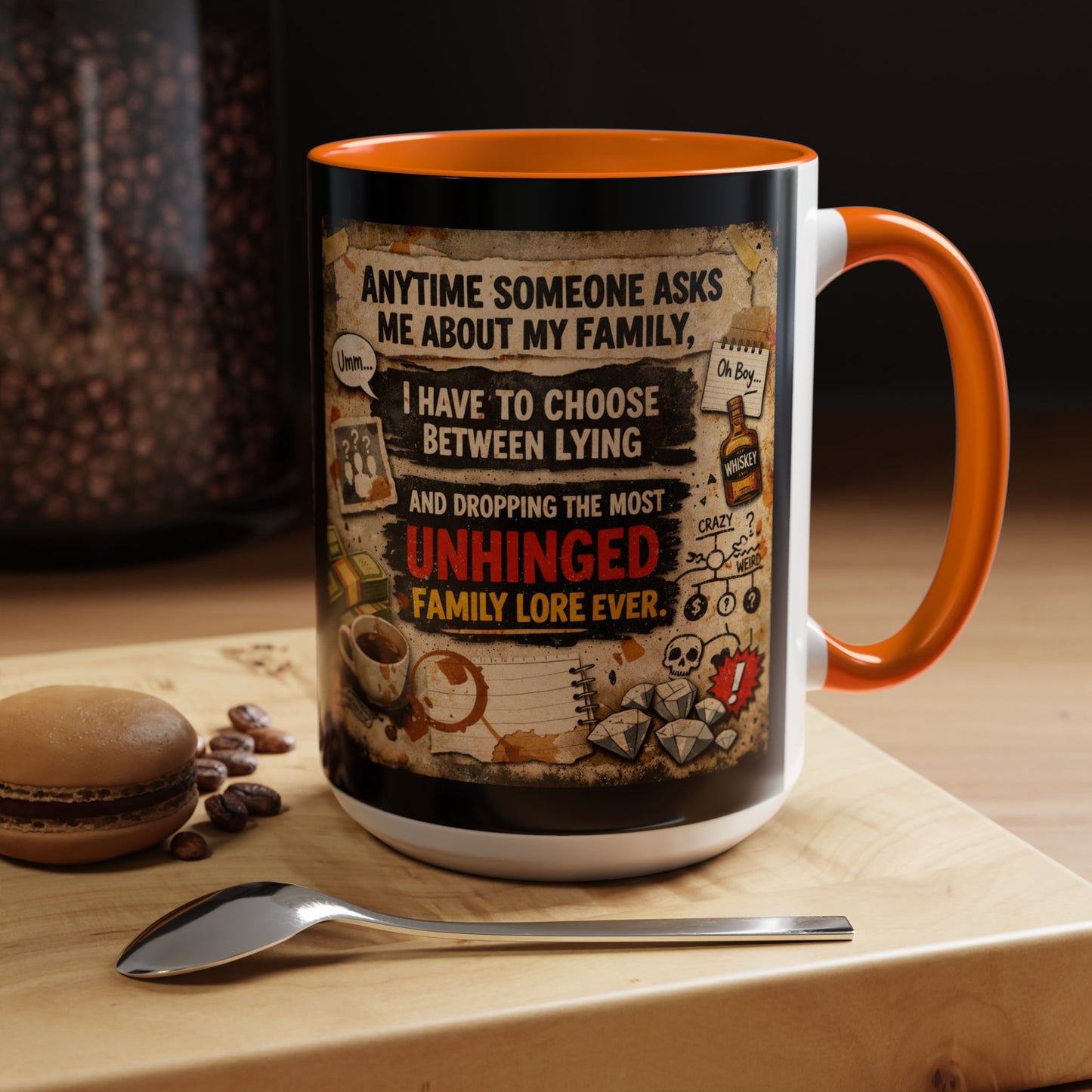 Unhinged Family 2-Tone Coffee Mug