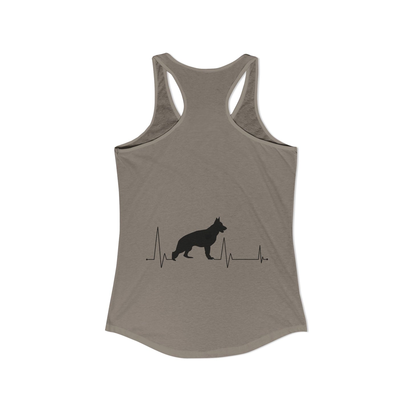 My Heart Beats For German Shepherds Women's Racerback Tank