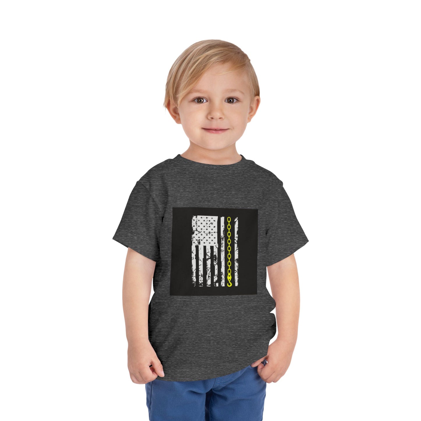 Thin Yellow Line Toddler Unisex Short Sleeve Crewneck Tee