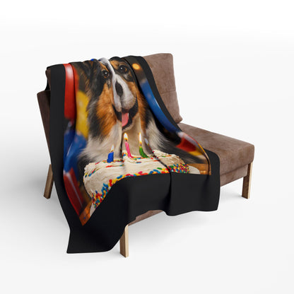 Birthday Buddy Aussie Arctic Fleece Blanket