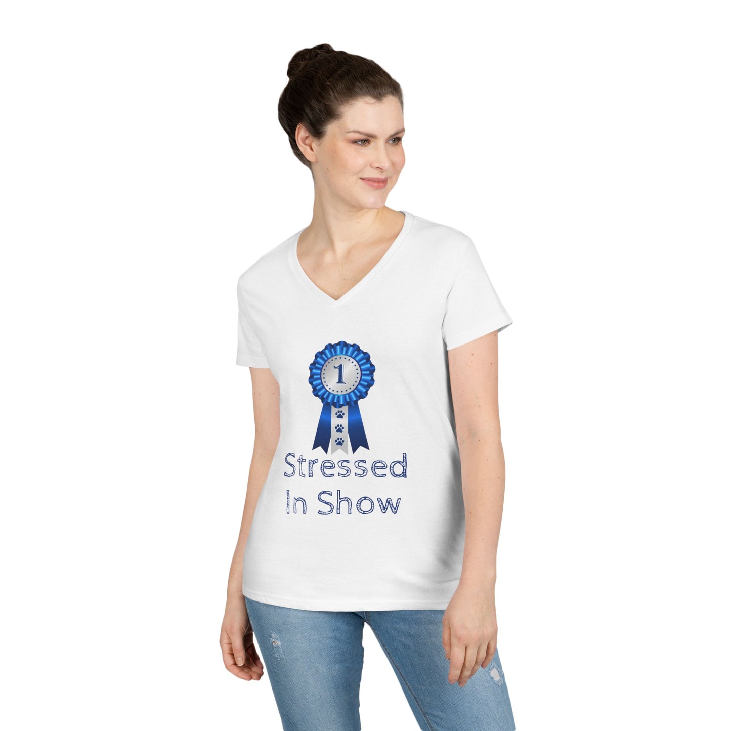 Stressed In Show Women's V-Neck T-Shirt