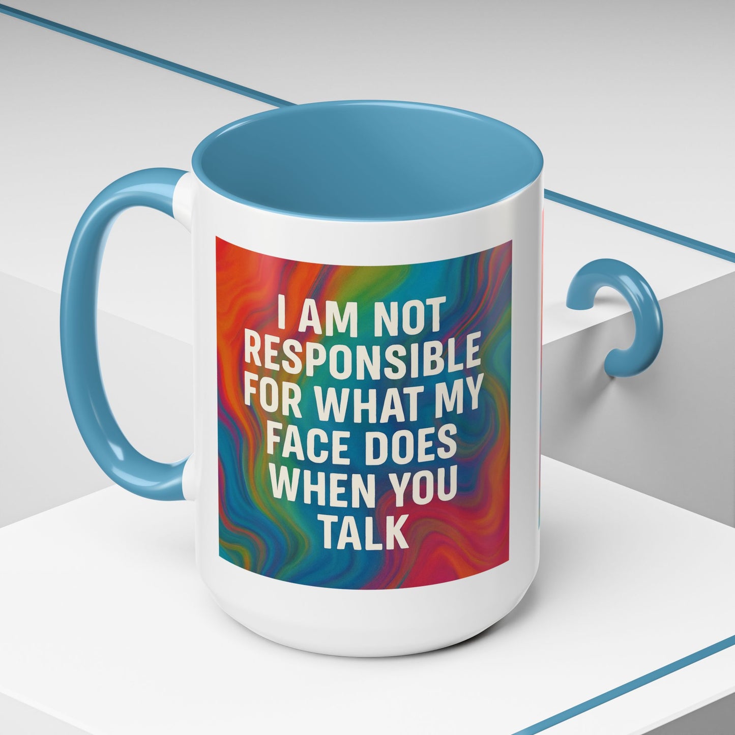When You Talk 2-Tone Coffee Mug