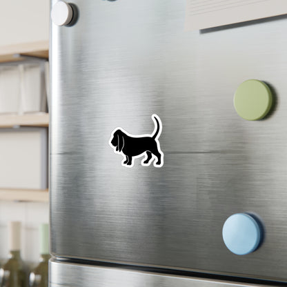 Basset Silhouette Vinyl Decal