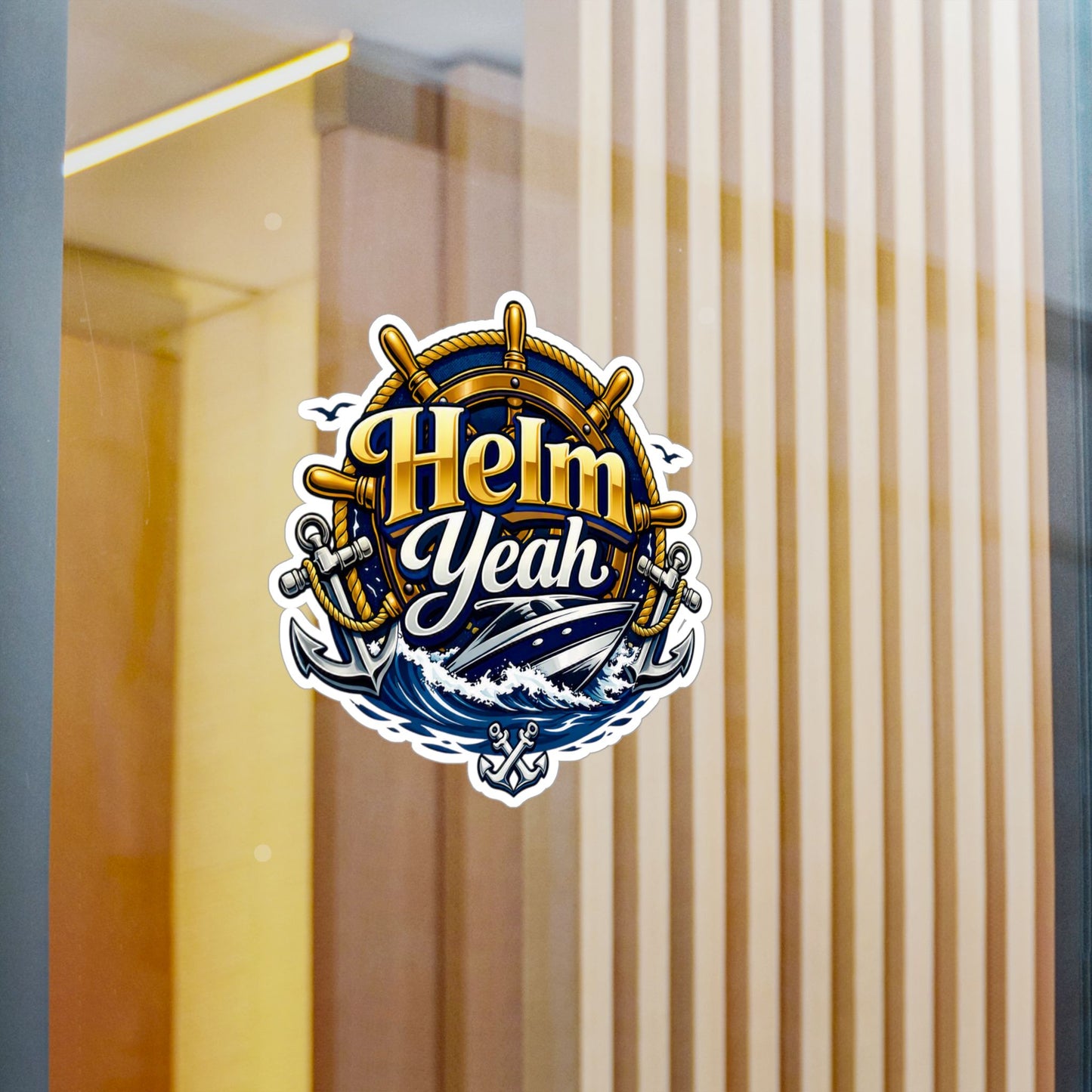 Helm Yeah Vinyl Decal