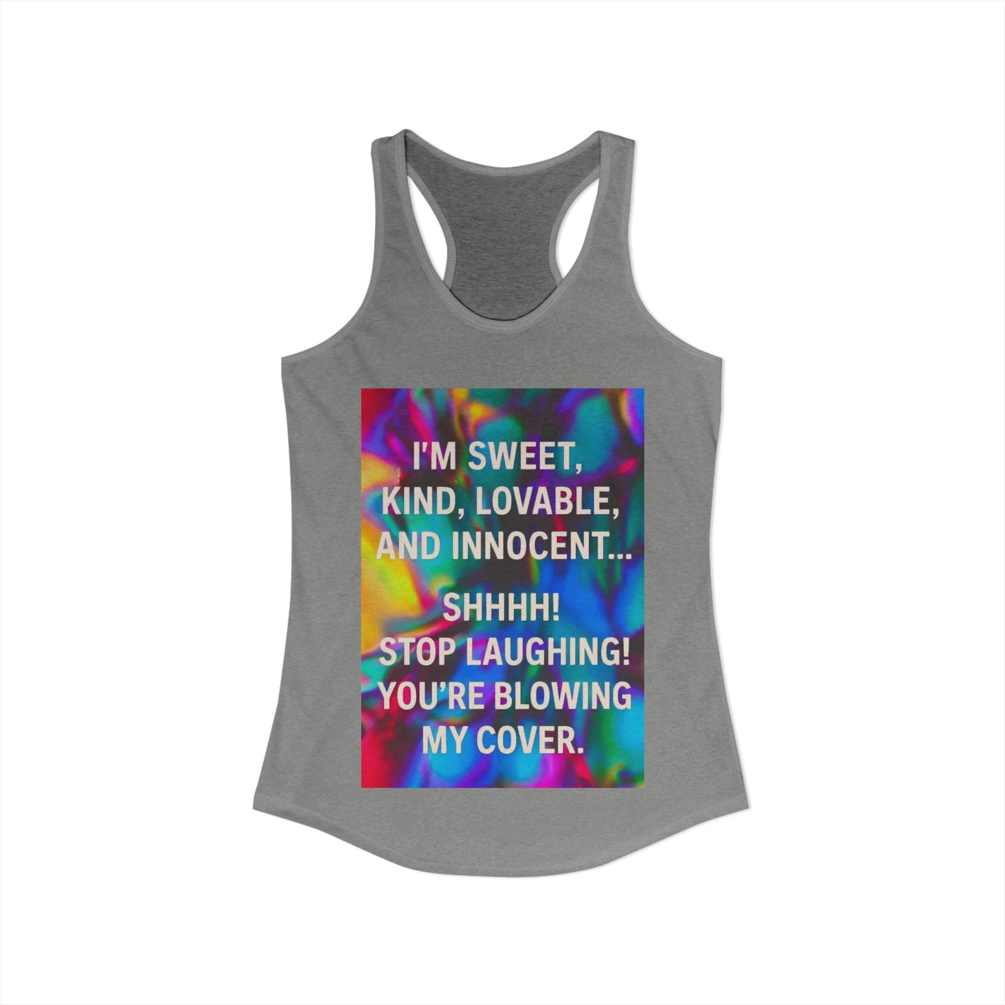 Blowing My Cover Women's Racerback Tank