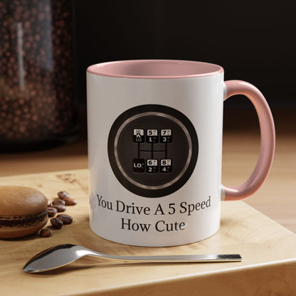 5 Speed How Cute 2-Tone Coffee Mug