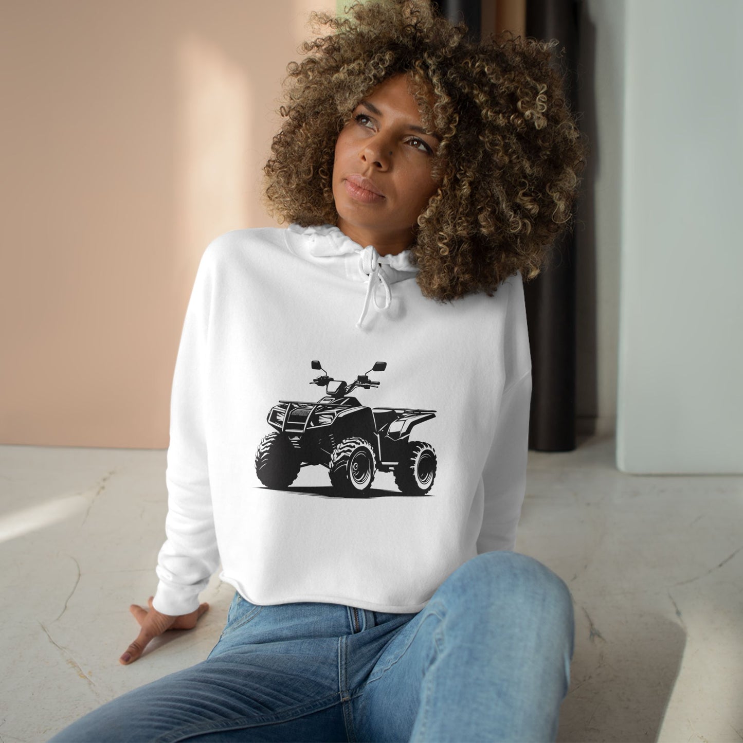 Slingin' Mud Quad Women's Crop Hoodie