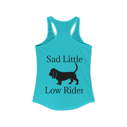 Sad Little Low Rider Women's Racerback Tank