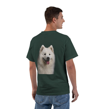 Samoyed Head Men's Short-Sleeve Crewneck Tee