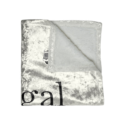 Legal H**ker Heavy Tow Truck Crushed Velvet Blanket
