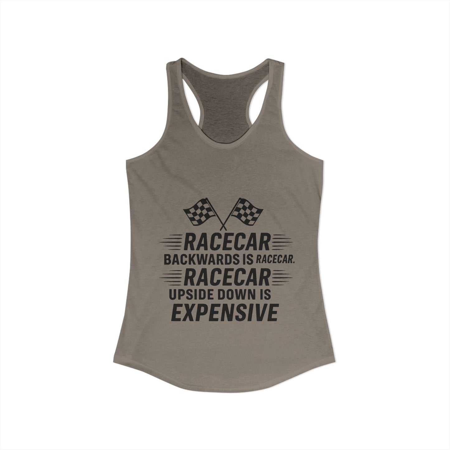 Racecar Backwards Women's Racerback Tank