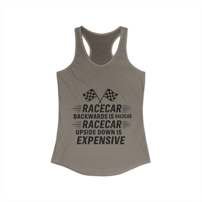 Racecar Backwards Women's Racerback Tank