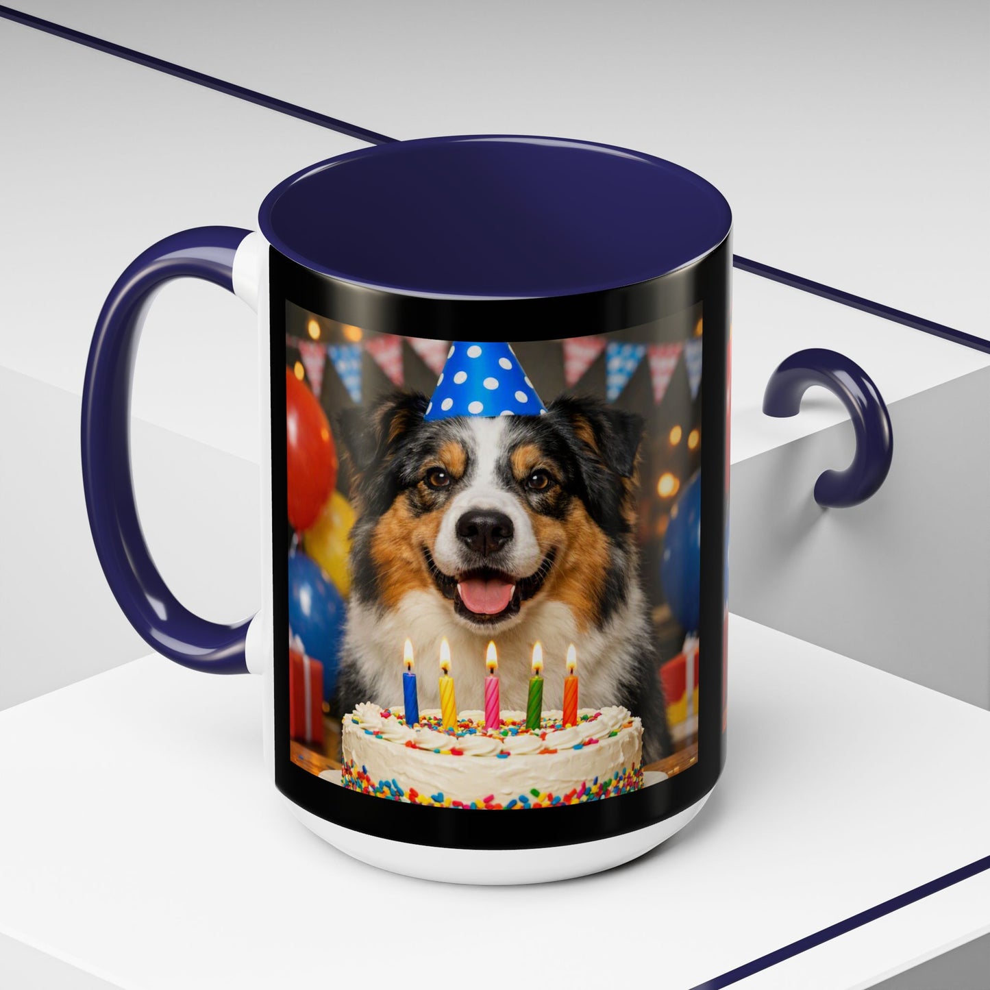 Birthday Buddy Aussie 2-Tone Coffee Mug