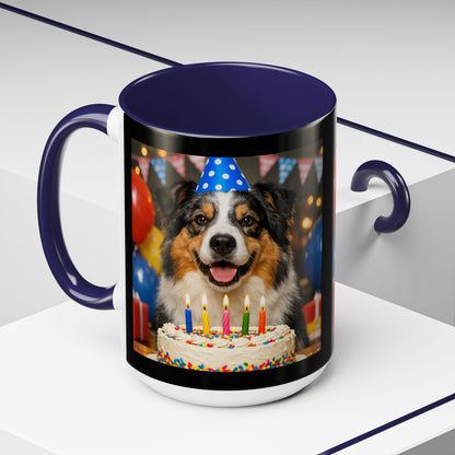 Birthday Buddy Aussie 2-Tone Coffee Mug