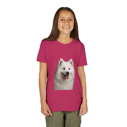 Samoyed Head Youth Unisex Short Sleeve Crewneck Tee
