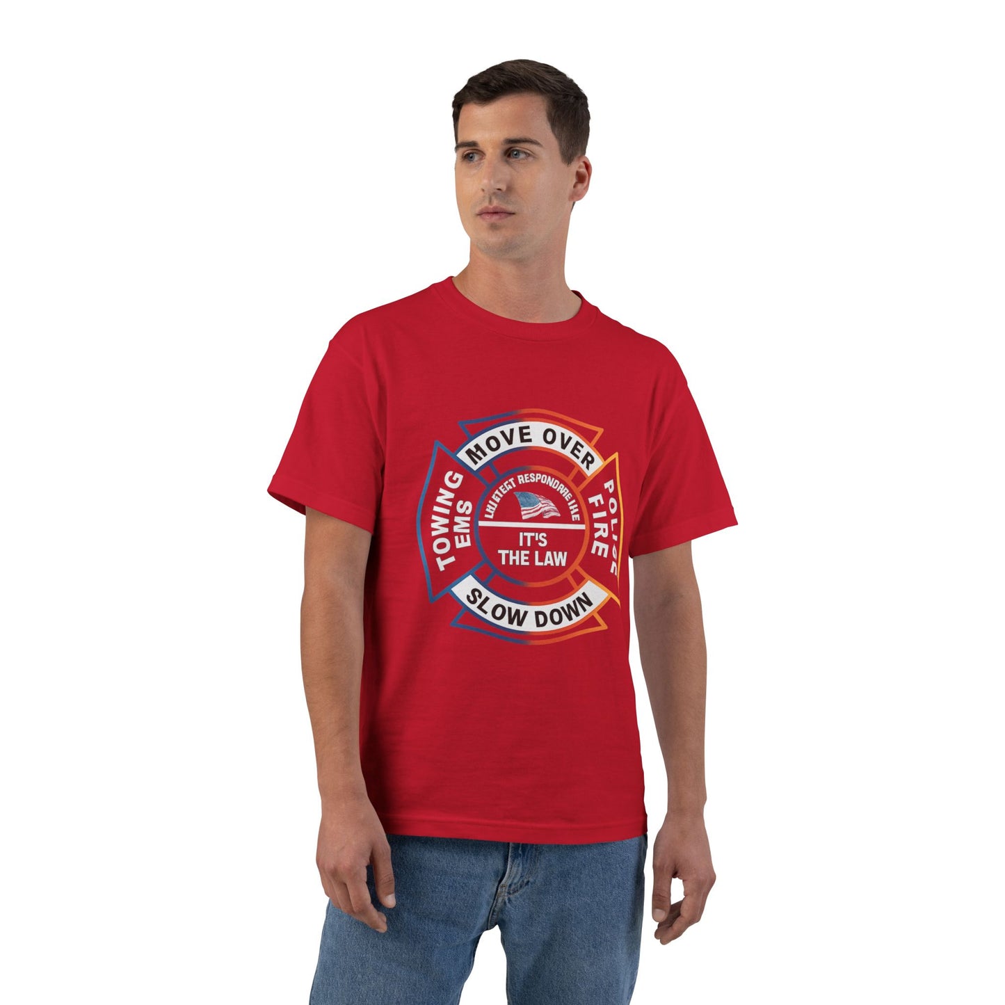 Let First Responders Live Men's Short-Sleeve Crewneck Tee