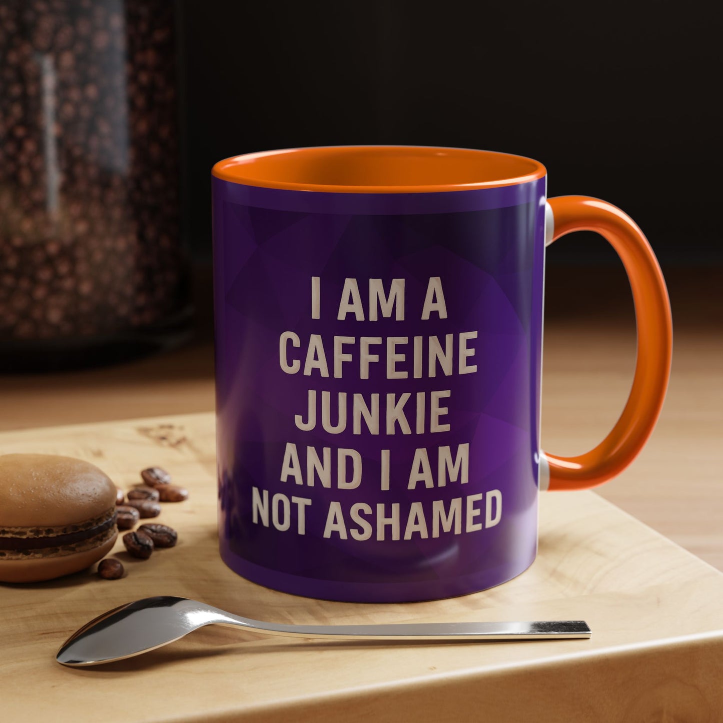 Caffeine Junkie 2-Tone Coffee Mug