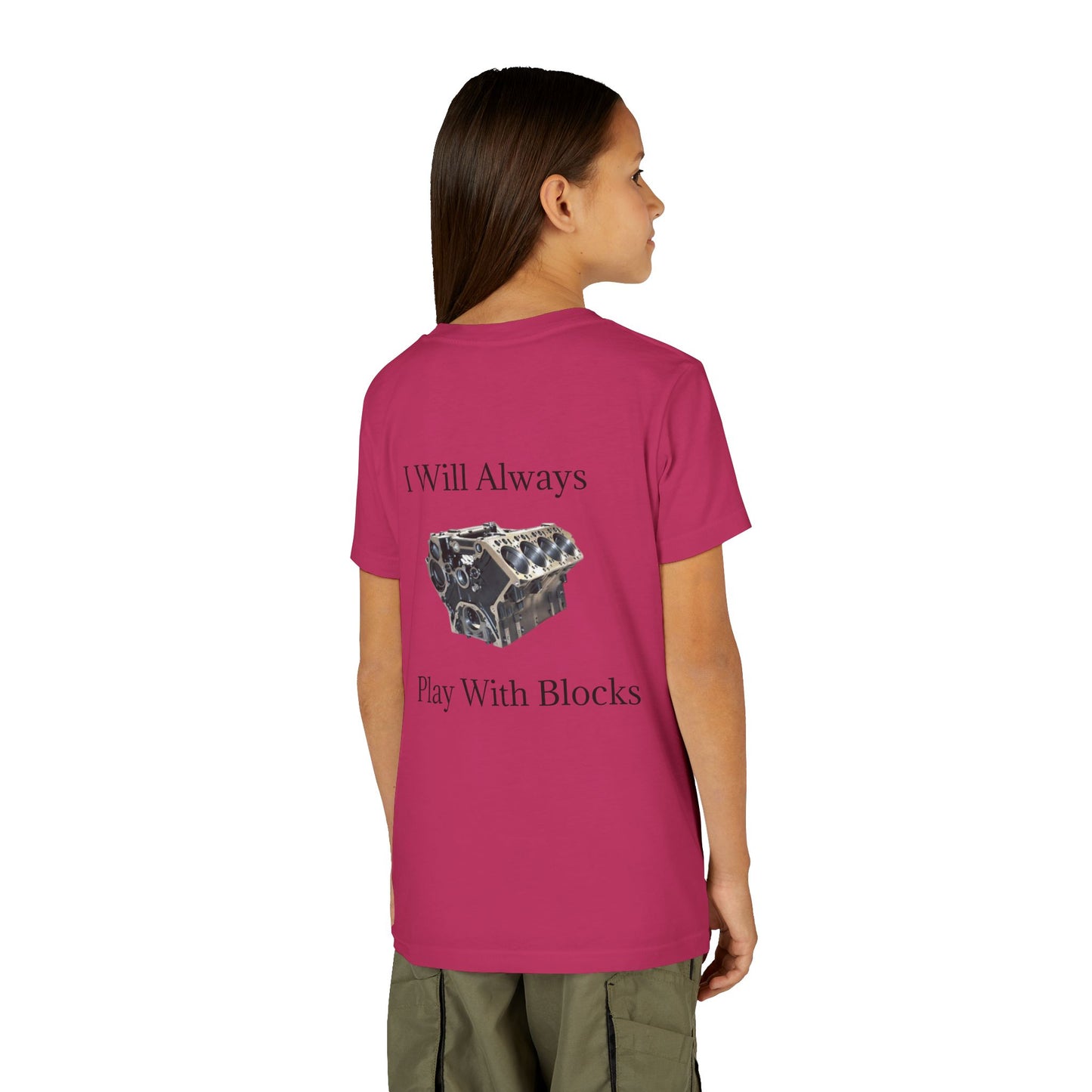 Play With Blocks Youth Unisex Short Sleeve Crewneck Tee