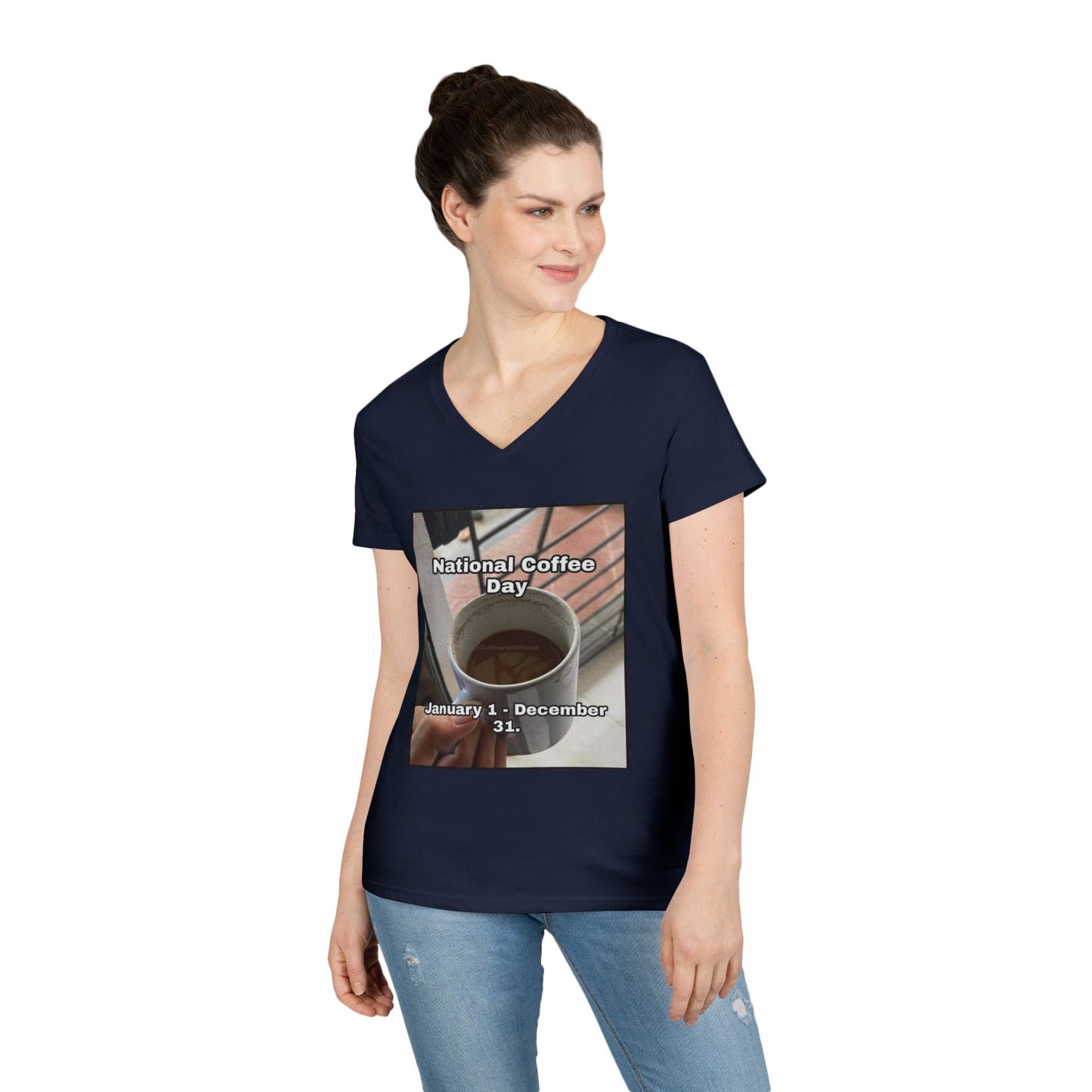 National Coffee Day Women's V-Neck T-Shirt