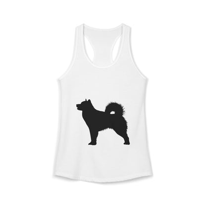 Malamute Silhouette Women's Racerback Tank