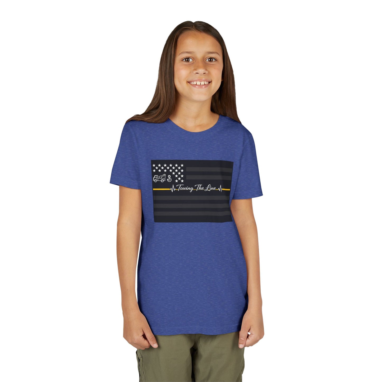 Thin Yellow Line Youth Unisex Short Sleeve Crewneck Tee