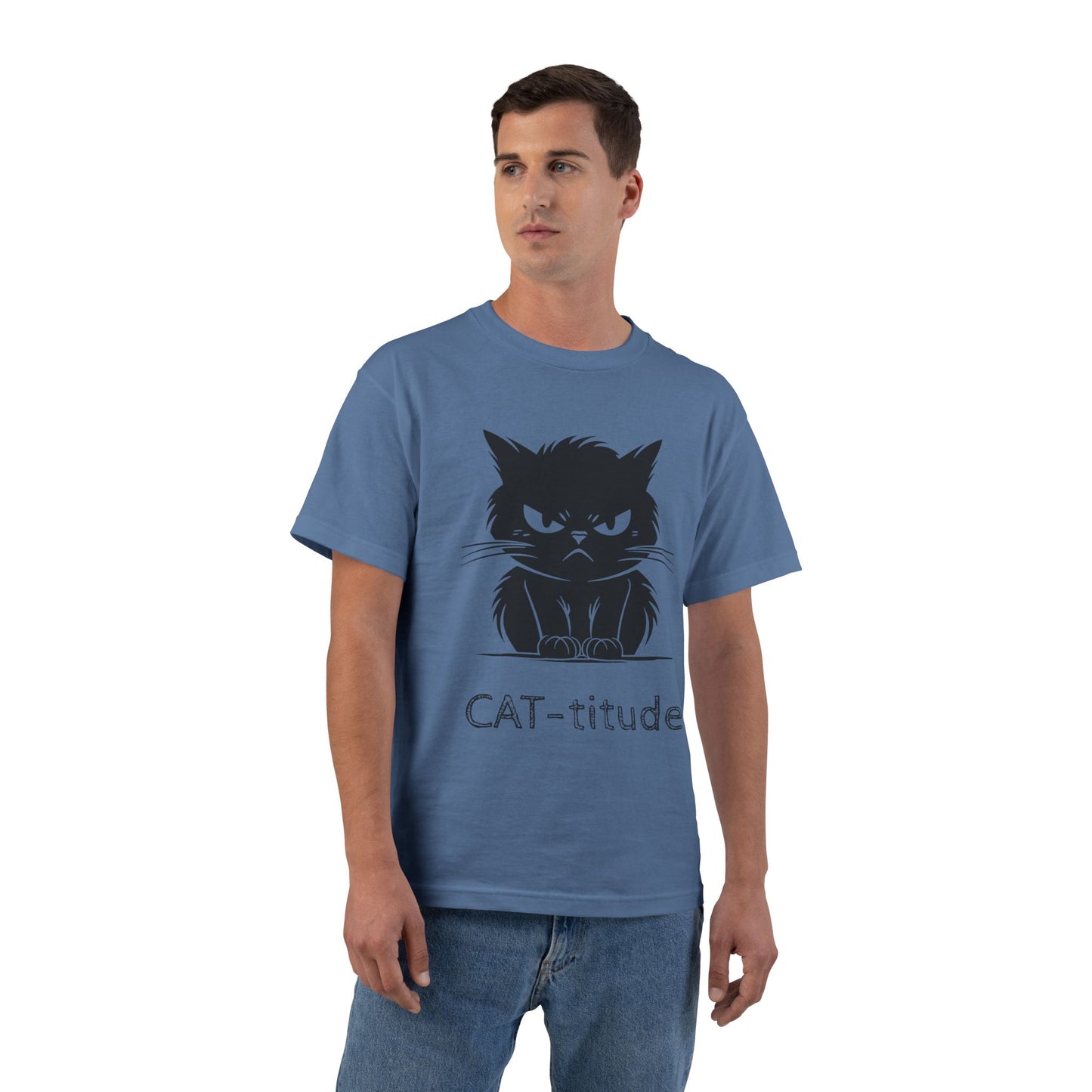 CAT-titude Men's Short-Sleeve Crewneck Tee