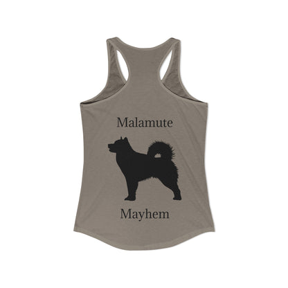 Malamute Mayhem Women's Racerback Tank