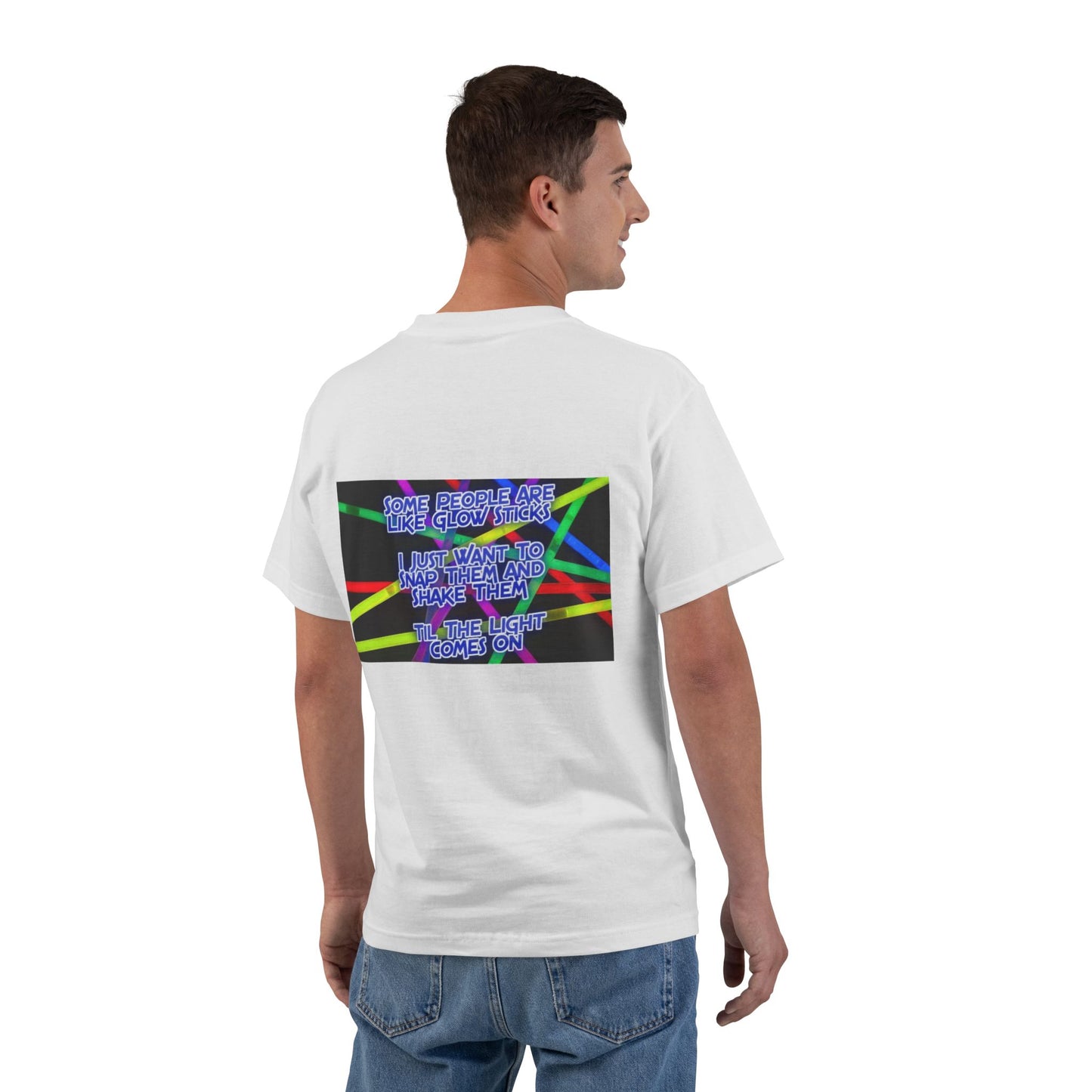 Glow Sticks Men's Short-Sleeve Crewneck Tee