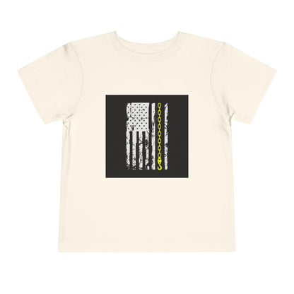 Thin Yellow Line Toddler Unisex Short Sleeve Crewneck Tee
