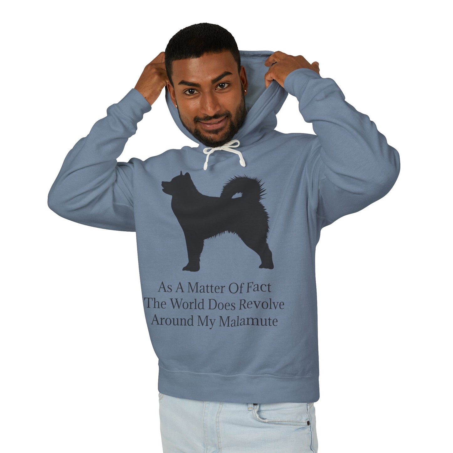 Matter Of Fact Malamute Unisex Lightweight Hoodie