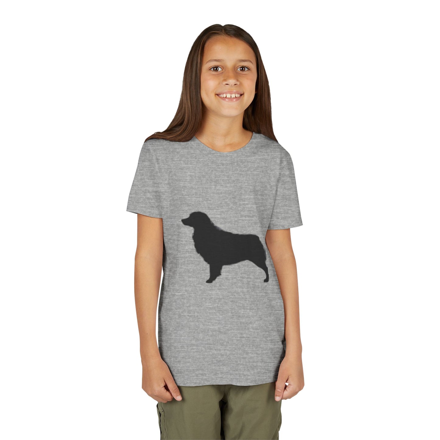 Aussie Silhouette Youth Unisex Short Sleeve Crewneck Tee