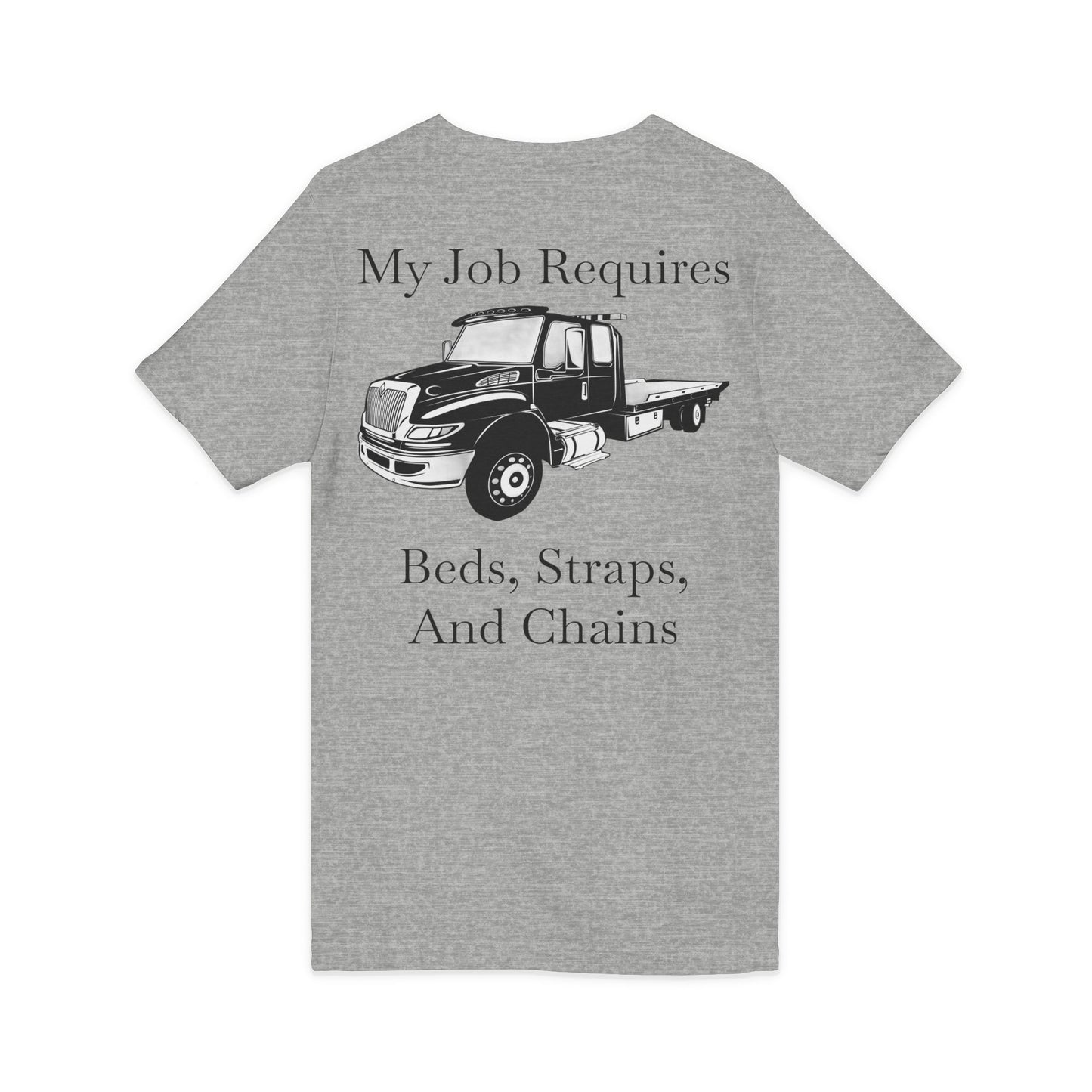 Beds, Straps, And Chains Unisex Short Sleeve V-Neck Tee