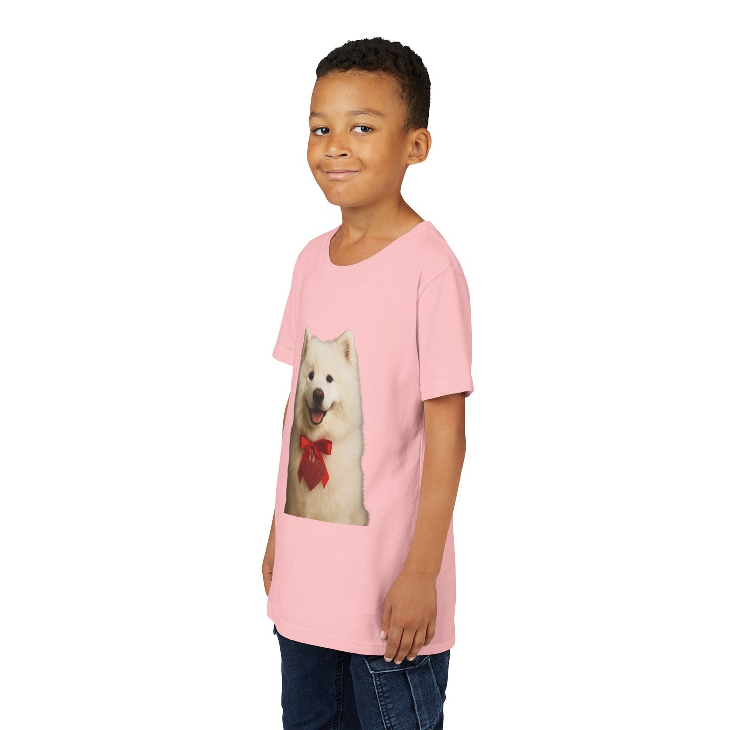Cupid's Companion Samoyed Youth Unisex Short Sleeve Crewneck Tee