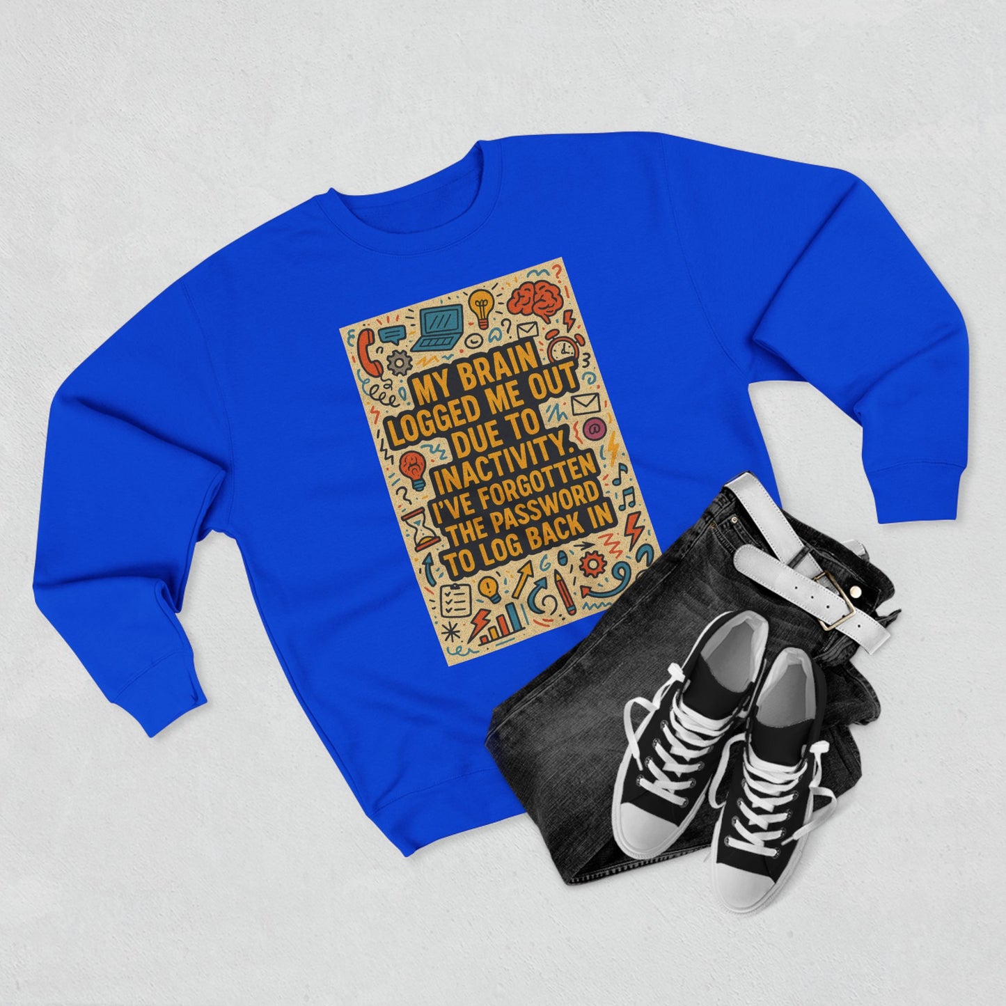 Logged Out Unisex Crewneck Sweatshirt