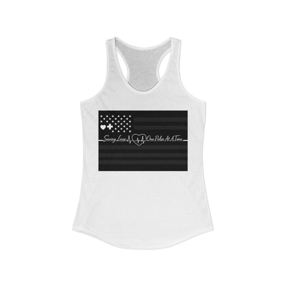 Thin White Line Women's Racerback Tank