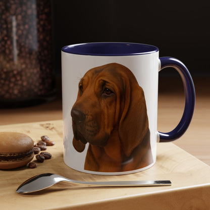 Bloodhound Head 2-Tone Coffee Mug