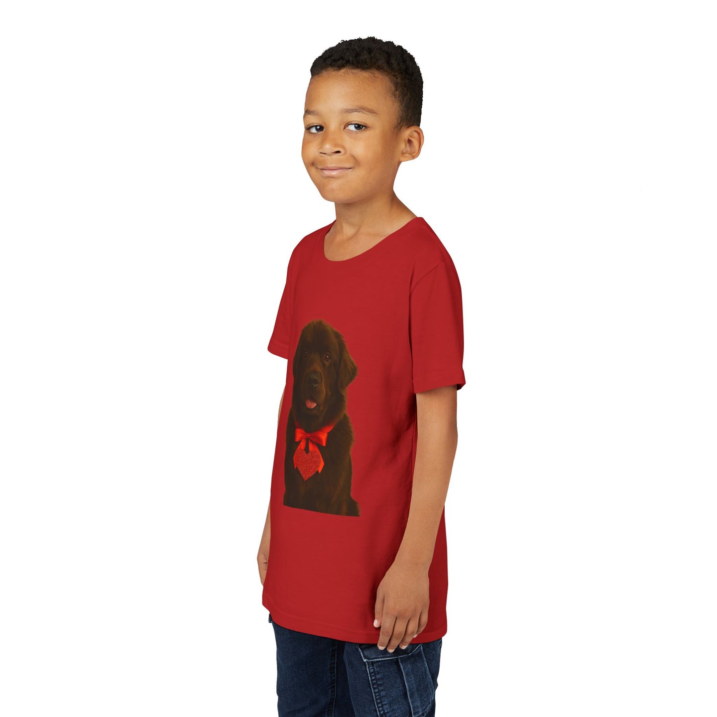 Cupid's Companion Newfie Youth Unisex Short Sleeve Crewneck Tee