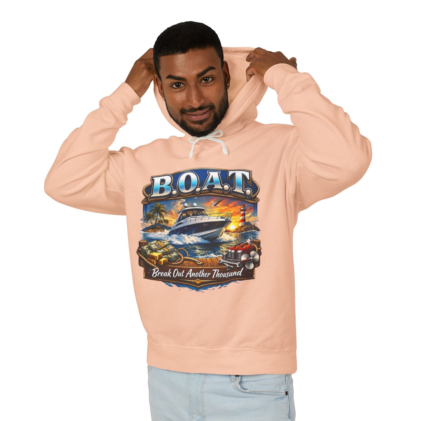 B.O.A.T. Unisex Lightweight Hoodie