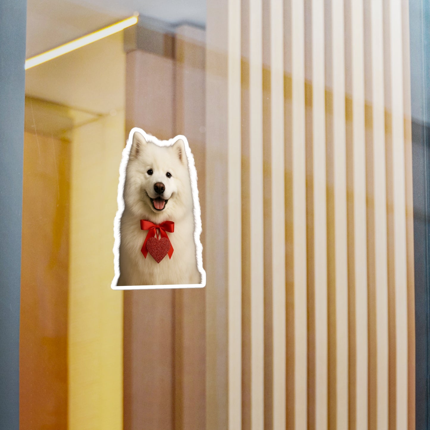Cupid's Companion Samoyed Vinyl Decal